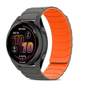 22mm �o���h for Garmin Venu 4/3 45mm/vivoactive 4/Venu2 �p �V���R�� ���v�o���h ���͂Ȏ��C �X�}�[�g�E�H�b�`���� �}�O�l�b�g �_�炩�� �����^ �j�����p ���K�� �x���g �K�[�~�� garmin Fo