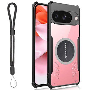 For Google Pixel 10 P[X Jo[ MagsafeΉ Q[~ON[OP[X OtFM݌v ANhՌیJo[ RKih?Ή X}zP[X(ubN)