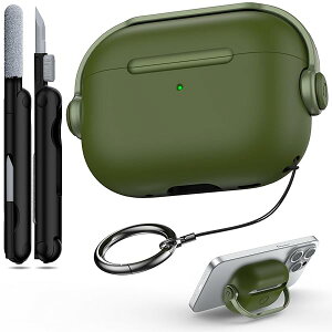 for Airpods Pro 3 �P�[�X�i�Z�L���A���b�N���N���[�j���O�L�b�g�t���j�AAirpods Pro 3 �Ή� �~���[�W�b�N�w�b�h�Z�b�g �C���z���ی�P�[�X�J�o�[�A�I���[�u
