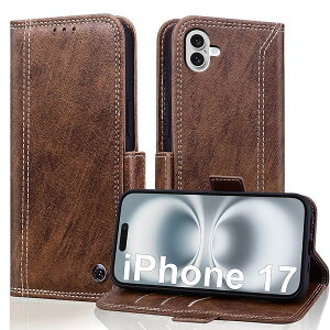 For iPhone 17 �P�[�X �蒠�^ �����ӂ���17�P�[�X �J�[�h���[ �X�^���h�@�\ �X�}�z�P�[�X �A�C�t�H��17 ��phone17 �J�o�[ �h�� ����PU���U�[ �X�}�z�J�o�[ �����ق�17 RFID�u���b�L���O �A�C�z��17 �J