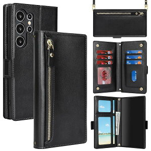 for Galaxy S24 Ultra �P�[�X �M�����N�V�[ S24Ultra ������ ��|�� �΂ߊ|�� �t�@�X�i�[ �X�g���b�v�t�� �V�����_�[�P�[�X �蒠�^ CASE �J�o�[ �J�[�h���[ ���u�� �X�^���g PU���U�[ ���z�^ for S24 U