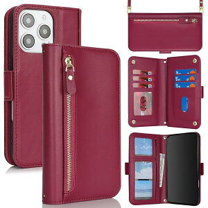 for iPhone 16 Pro Max �P�[�X �A�C�z�� 16ProMax ������ ��|�� �΂ߊ|�� �t�@�X�i�[ �X�g���b�v�t�� �V�����_�[�P�[�X �蒠�^ CASE �J�o�[ �J�[�h���[ ���u�� �X�^���g PU���U�[ ���z�^ for i16Pro