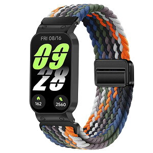 �����p�x���g For Xiaomi Band 9 Active�p�E�H�b�`�o���h �e�͐� �҂ݍ��݌����p�X�g���b�v ���C�z�����t�� �ȒP���t�� �j�����p (�f�j���J���[)