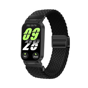 �����p�x���g For Xiaomi Band 9 Active�p�E�H�b�`�o���h �e�͐� �҂ݍ��݌����p�X�g���b�v ���C�z�����t�� �ȒP���t�� �j�����p (�u���b�N)