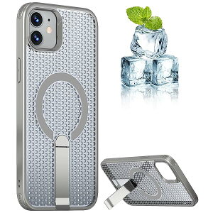 for iPhone 12 �P�[�X ��p ���M ���b�V�� �X�}�z�P�[�X MagSafe�Ή� �X�^���h�t�� �A�C�t�H��12 �J�o�[ ����~�� �w��h�~ �ϏՌ� �ČRMIL�K�i�擾 �X�g���b�v�z�[���t�� 6.1�C���` (iPhone12 �D) FX-12