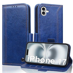 For iPhone 17 �P�[�X �蒠�^ �����ӂ���17�P�[�X �J�[�h���[ �X�^���h�@�\ �X�}�z�P�[�X �A�C�t�H��17 ��phone17 �J�o�[ �h�� ����PU���U�[ �X�}�z�J�o�[ �����ق�17 RFID�u���b�L���O �A�C�z��17 �J