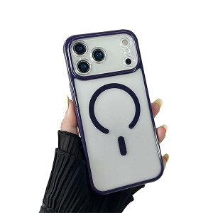 for iPhone 17 Pro �}�O�l�e�B�b�N �P�[�X, �݊��� �� �}�O�Z�[�t ���C�����X �[�d, ���� �A���`�X�N���b�` �N���A �o�b�N �ϏՌ� TPU �o���p�[ �d�b �J�o�[ - �_�[�N�E�p�[�v��