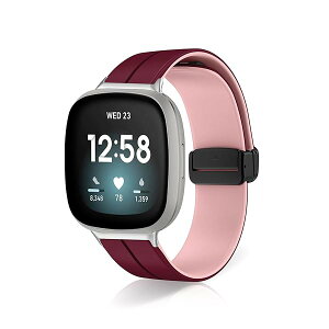 �o���h Fitbit Versa 4 / Versa 3 / Sense 2 / Sense �Ή� �V���R���� �e�͐� �����o���h ���C �o�b�N���t�� �T�C�Y���߉\ �����x���g �R���p�`�u�� Fitbit Versa 4 / Versa 3 / S