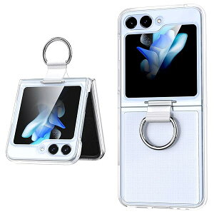 Galaxy Z Flip 5 �P�[�X �����O �ϏՌ� PC ���^ Z Flip 5 �P�[�X ������� �J�����ی� �y��Z Flip 5 �J�o�[ �炳�甧�G�� �t�B�b ���E�ȒP �w��h�~ �y�� ���^ �C�菝�h�~ ����C90-zflip5-06