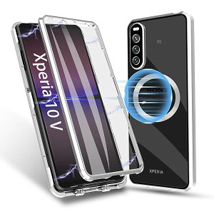 Sony Xperia 10 V �P�[�X�N���A�K���X [SO-52D / SOG11] �������? ���b�`���C�o�b�N�����ʃK���X�X�}�[�g�t�H���P�[�X�A���~�j�E�������o���p�[�����Y�J�o�[360° �X�N���b�`�ϐ� MagSafe �Ή�, �V���o