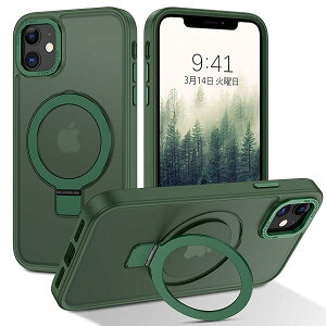 iPhone 12 Mini P[X MagSafeΉ ACtH12mini P[X }Olbg X^h@\ 120°J\ O[ wh~ ϏՌ ̌^ ^ TPUP[X ԍڃz_[Ή CX[d Sʕی