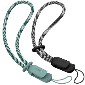 �n���h�X�g���b�v 2�{�Z�b�g ���������\ �g�ѓd�b/�J����/USB������/���}�X�R�b�g/�L�[�Ȃǂɂ��K�� �g�уX�g���b�v �X�}�z�Ђ�(�u���b�N& �O���[��)