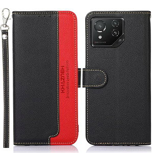 Rog phone 8 �P�[�X �蒠�^ Rog phone 8 pro �J�o�[ ���z�^ �X�g���b�v�t�� [RFID�u���b�L���O] ����PU���U�[ �}�O�l�b�g�J�� �J�[�h���[ ���u���X�^���h�@�\ �ϏՌ� �l�C �֗� ������� �u���b�N