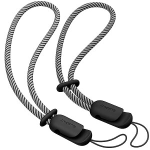 �n���h�X�g���b�v 2�{�Z�b�g ���������\ �g�ѓd�b/�J����/USB������/���}�X�R�b�g/�L�[�Ȃǂɂ��K�� �g�уX�g���b�v �X�}�z�Ђ�(�u���b�N&�u���b�N)