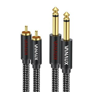 6.35mm rca �ϊ��P�[�u�� rca �t�H�� �P�[�u�� 1/4 to Coaxial ���m�����t�H���v���O TS �ϊ��X�e���I�I�[�f�B�I���z�A�_�v�^�[�I�[�f�B�I�C���^�[�t�F�[�X �~�L�T�[ �A���v �X�s�[�J�[�ȂǗp(2M)