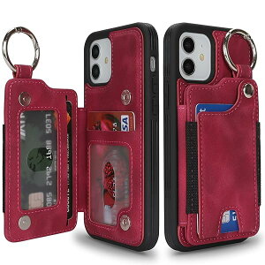 P[X iPhone 12/12 Pro wʃP[X|᳌^ wO@\tJ[h z_[tp, ACtH12 蒠P[X u@\ Xbgt ȃP[X iPhone12/12 Pro P[X wʎ[ 6.1in-