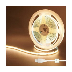 NAqij5V COB LEDXgbvCg2 5M F 6500K LED320/M ͂Ȍ 8mm hIP20 1M USBXCb`P[u _LEDe[vCg DIY ƒ̃CeAp