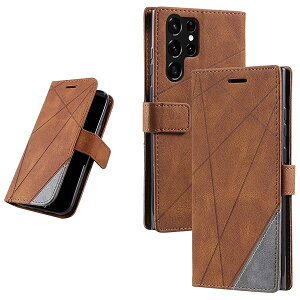 UnivoColors Galaxy S25 Ultra (SC-52F/SCG32) �蒠�^�P�[�X �Ή� �J�[�h���[ �X�g���b�v�t�� �X�^���h�@�\ �}�O�l�b�g�J�� �����h�~ �S�ʕی� (�u���E��)