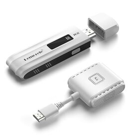 ワイヤレス hdmi 送受信機セット 小型 50M hdmi 無線 0.1秒超低遅延 拡張モード 8台増設可能 収納に便利 無線化 送受信機セット HDMI 無線 50m安定転送距離 1080P/5Ghz WIFI&設定不要 映像音声同時出力 PC