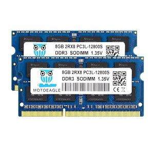 DDR3L 1600 MHz SO-DIMM PC3L-12800 �m�[�gPC�p������ 135V (��d��) 8GB×2�� 204Pin Mac �Ή�