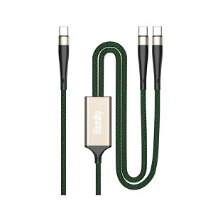 2in1 �}���[�dType- C �P�[�u���A & light-ning�P�[�u�� 100W PD�}���[�d(CtoC)PD 60W�A�g�t�� �A���~����