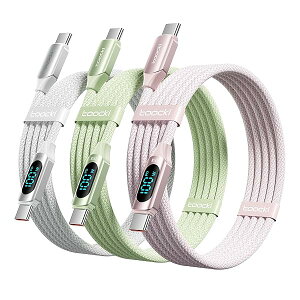 usb c �P�[�u�� 100W 2M LED�f�B�X�v���C�t�� 3�{�Z�b�g �^�C�vC PD/QC �}���[�d typec �i�C�����҂�