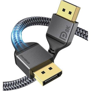 8K DisplayPort �P�[�u�� 05M DP14�K�i 8K@60Hz / 4K@144Hz HDR / HDCP22 / DSC12a �Ή� 324Gbps������ FreeSync & G-Sync