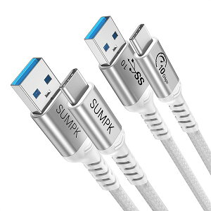 1m USB C�P�[�u�� 2�{�A60W�����[�d��10Gbps�f�[�^�]���AType C�[�d�P�[�u�� Android Auto�ACarPlay�ASamsu