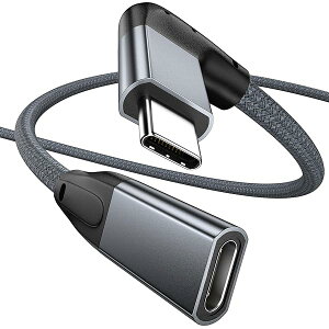 USB type C �����P�[�u�� L���^ 18M, ���p90�x USB-C 31 Gen 2 10Gbps�����f�[�^�]��PD 100W�}���[�dUSB C�I