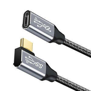 USB Type C �����P�[�u�� L�� 025M �^�C�vc �����R�[�h USB32 Gen2(10Gbps) 100W PD�}���[�d 4K/60HZ�r�f�I�`