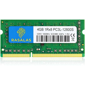 4GB 1Rx8 PC3L-12800S DDR3L 1600MHz DDR3 SO-DIMM RAM 135V CL11 204-Pin PC3-12800 Laptop �m�[�gPC�p������