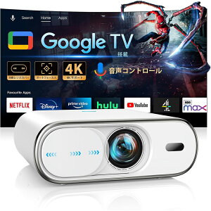 �_Google TV���ځ����������Y�J�o�[�� �^�v���W�F�N�^�[ �ƒ�p ���^ �V�䓊�e �����A�V�X�^���g �X�}�z�ƌq���� �t��HD1080P�E4K�Ή� ������ �����t�H�[�J�X 1200ANSI ���P�x ARC�Ή� Netflix/YouTubeb 