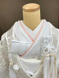 伊達衿 　ブライダル　重ね衿　簡単差し込み式　婚礼用 　ピンク系　