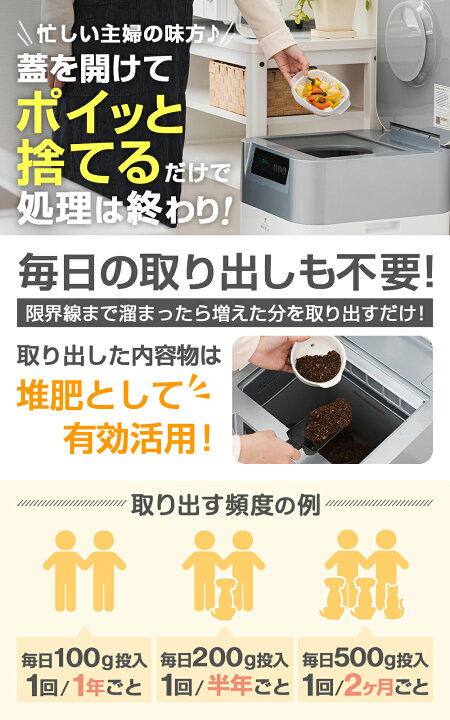 楽天市場】家庭用生ごみ処理機ワンニャクスル(OneNyaNAXLU 