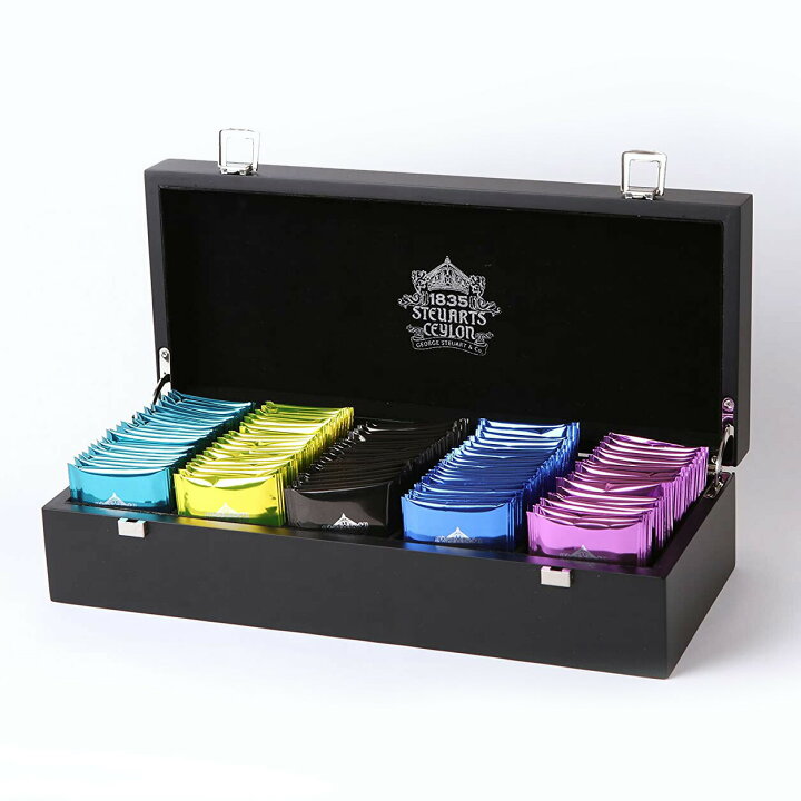楽天市場】紅茶 ティーバッグ ギフト 木箱 ギフトボックス 5種類×20袋 George Steuart Tea アソートティーバッグ ジョージスチュアート ティー アイスティー アソート フレーバーティー ティーパック 茶葉 本格 スリランカ 高級 景品 ノベルティー 結婚式 送料無料 : Wedge 楽天市場】紅茶 ティーバッグ ギフト 木箱 ギフトボックス 5種類×20袋 George Steuart Tea アソートティーバッグ ジョージスチュアート ティー アイスティー アソート フレーバーティー ティーパック 茶葉 本格 スリランカ 高級 景品 ノベルティー 結婚式 送料無料 : Wedge