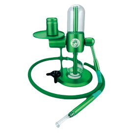 グラビティボング シーシャ CBD CBN CBG H4CBD 水ギセル喫煙セット Weedyyz 公式　ウィーディーズ パイプ　グリーン, スタンド付き, 高さ30cm, ホース付き　チル　禁煙　麻　ヘンプ　カンナビノイド　420
