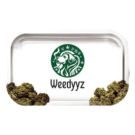 ローリングトレイ Weedyyz 公式　大麻デザイン ウィーディーズ　プラスチック製　喫煙アクセサリー　ロゴ入り　420 ヘンプ　麻 CRDP CBNO CRDH