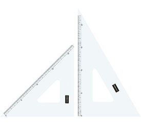 ウチダ製図器 ウチダ 三角定規 18cm×2mm 目盛り付 1-809-1802