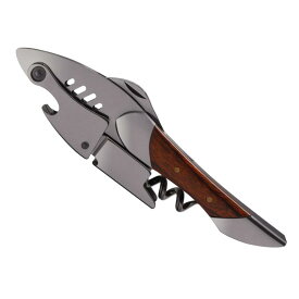 SIVERMISE ソムリエナイフ ワインオープナー 栓抜き ステンレス鋼サメの形状設計