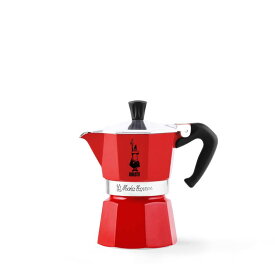 Bialetti (ビアレッティ) 6カップ Moka 直火式 エスプレッソメーカー レッド