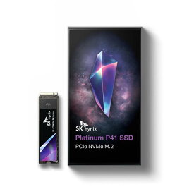 SK hynix (エスケイハイニックス) Platinum P41 PCIe NVMe Gen4 M.2 2280 内蔵型 SSD l 2TB/1TB/500GB NVMe l 最大7,000MB/秒 l コンパクト M.2 SSD フォームファクタ SK hynix SSD - 内蔵ソリッドステートドライブ 176層 NAND