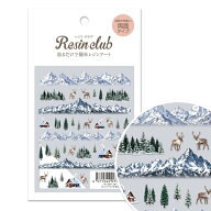 【新商品】Resin club(レジンクラブ) 雪山　レジンシール