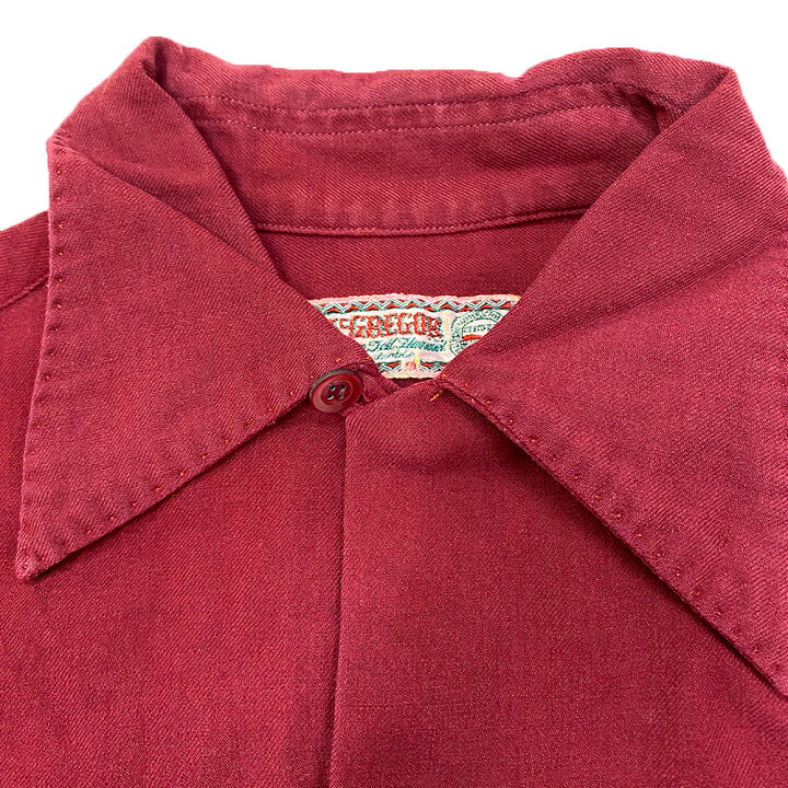 楽天市場】30~40s McGREGOR 無地シャツ レッド 30