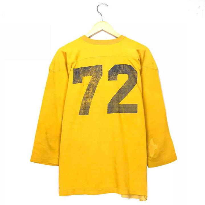 楽天市場】フットボールTシャツ イエロー 60