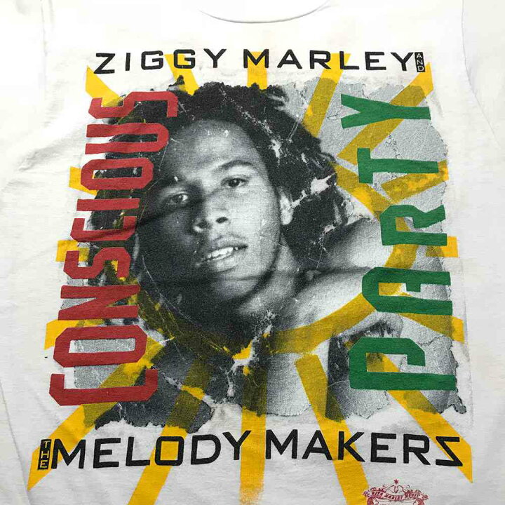 楽天市場】ZIGGY MARLEY プリントTシャツ ホワイト 80