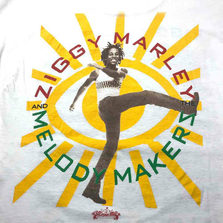 楽天市場】ZIGGY MARLEY プリントTシャツ ホワイト 80