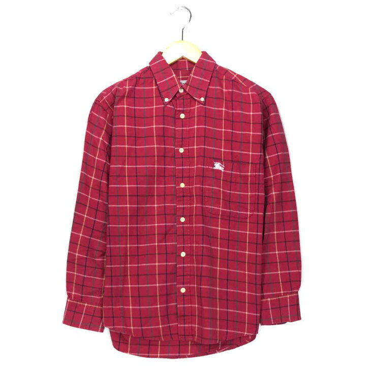 楽天市場】バーバリー ブランドシャツ サイズ表記 S レッド Burberry  