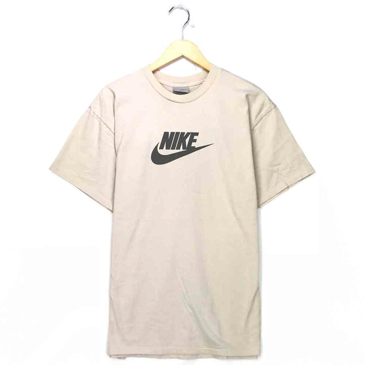 楽天市場 ナイキ スポーツブランドtシャツ サイズ表記 Xl ベージュ Nike プリント 半袖 アースカラー スウォッシュ ロゴ 古着 6022 中古 Wv1912 0842 Wego Vintage Online Store