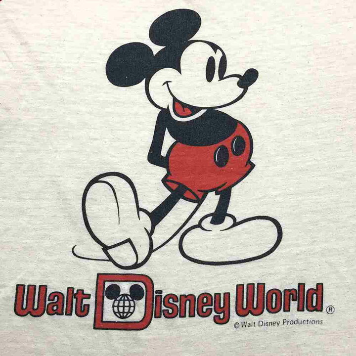 楽天市場 ミッキー キャラクターｔシャツ サイズ表記 L レッド Mickey プリント Disney ディズニー 半袖 赤 ビッグt ビッグシルエット 古着 2108 中古 Wv1912 1939 Wego Vintage Online Store