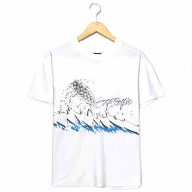 ocean pacific スケートTシャツ サイズ表記 L ホワイト オーシャンパシフィック OP サーフ 波 ボード 半袖 SKATE バックプリント ビッグT ビッグシルエット 古着【中古】wv2005-0264